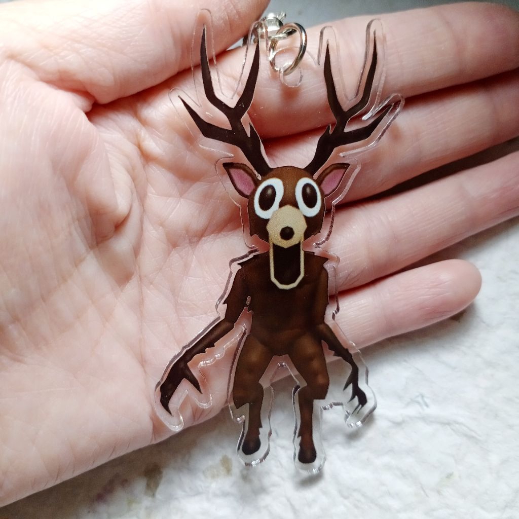 Moonmarket Ganci The Deer 99 Nights In The Forest Keychain Gantungan Kunci 99 Nights In The Forest