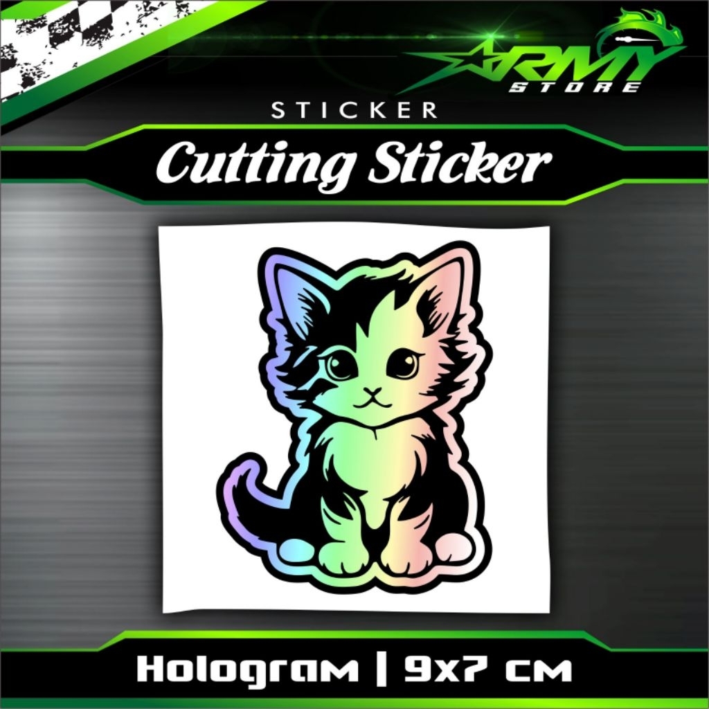 

Stiker kucinglucu Hologram