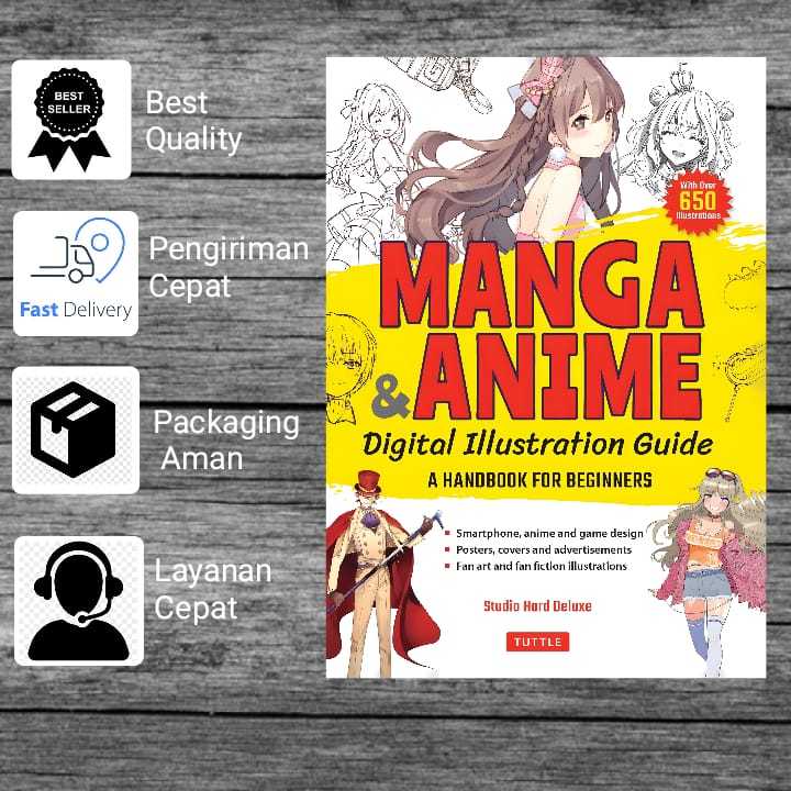 

Buku Manga & Anime Digital Illustration Guide: A Handbook For Beginners