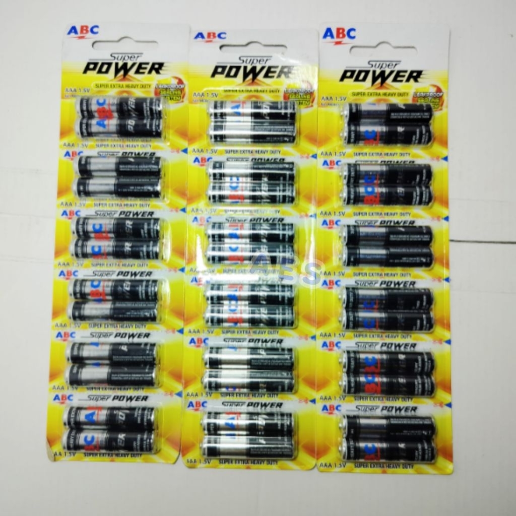 Baterai ABC AAA3 BATERAI Remote 1,5 Volt