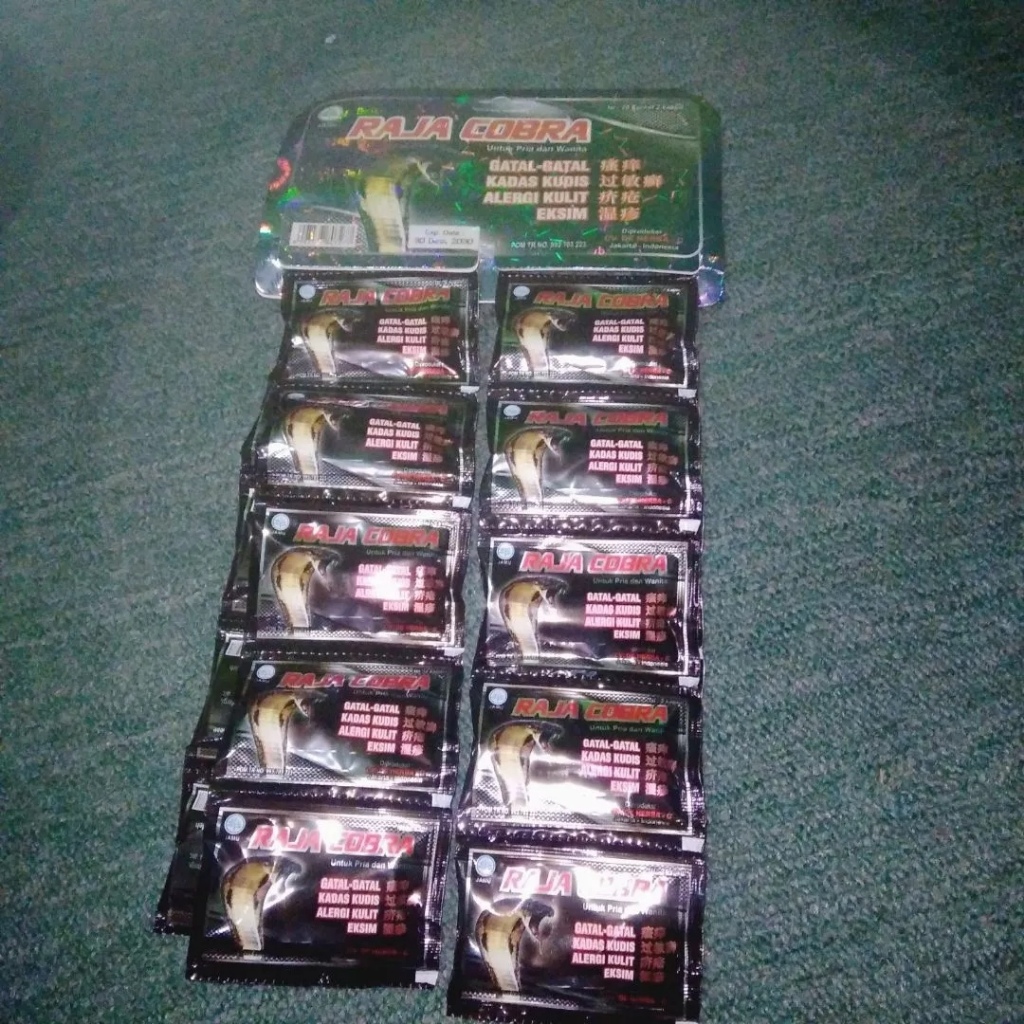 MS20 Cobra Gatal Jamu Kapsul 1 hanger isi 20 sachet