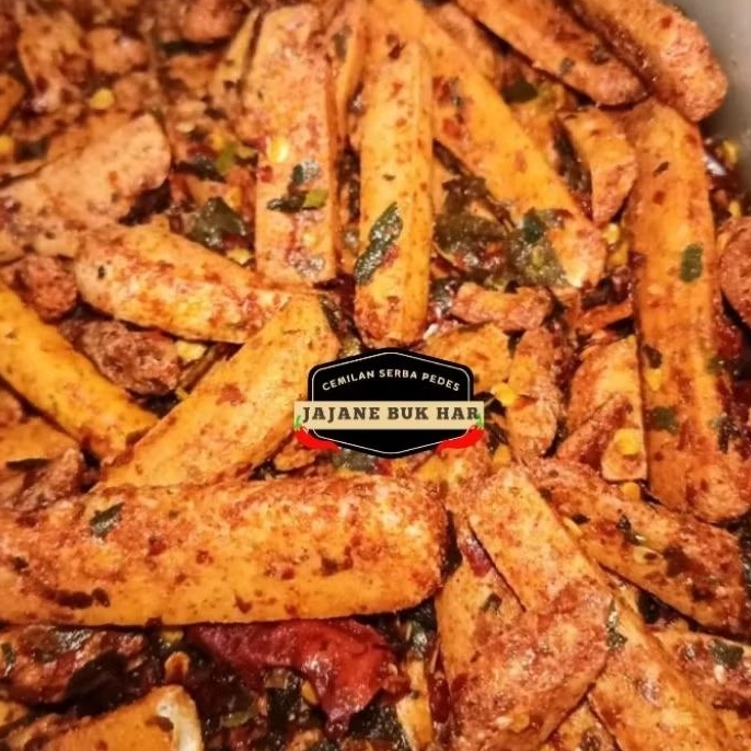 

basreng Daun jeruk, basreng pedas, basreng pedas daun jeruk