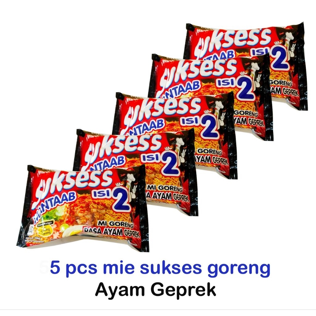 

Mie Sukses Goreng Rasa Ayam Geprek Isi 2 – Paket 5 Pcs