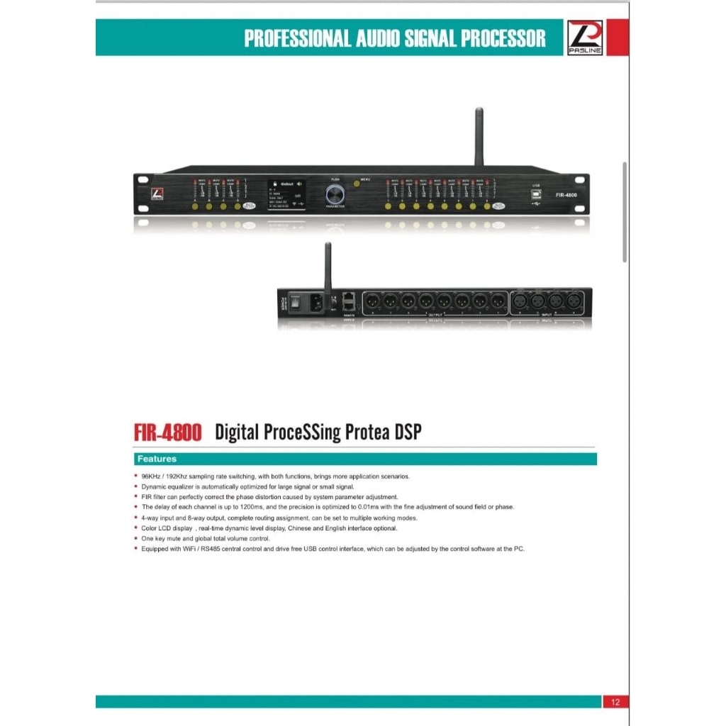 DLMS MANAGEMENT PASLINE FIR 4800 / FIR4800 PASLINE ORIGINAL SPEAKER MANAGEMENT PASLINE FIR- 4800