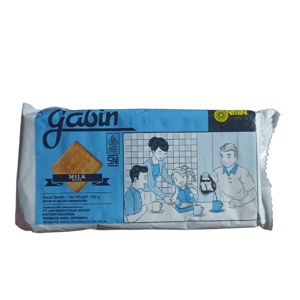 

Gabin Nissin Cracker Rasa Susu Milk 140gr Nisin Biskuit