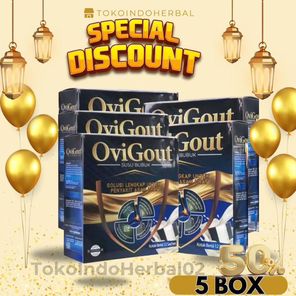 

￼5 Box Ovigout Asli Original Susu Untuk Asam Urat Nyeri Sendi Dan Kolesterol ji