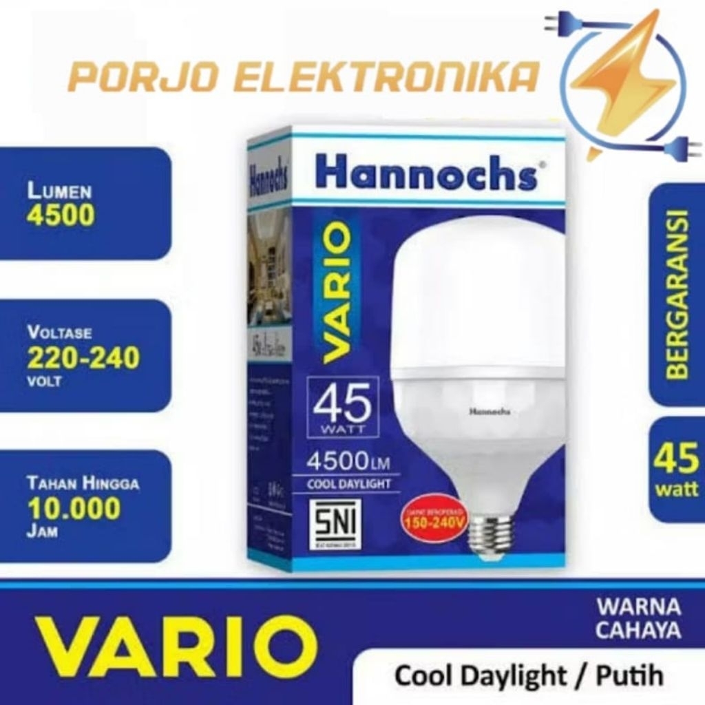 LED Hannochs Vario 45Watt - Lampu Hannochs Bohlam Capsule Hannochs 45w putih