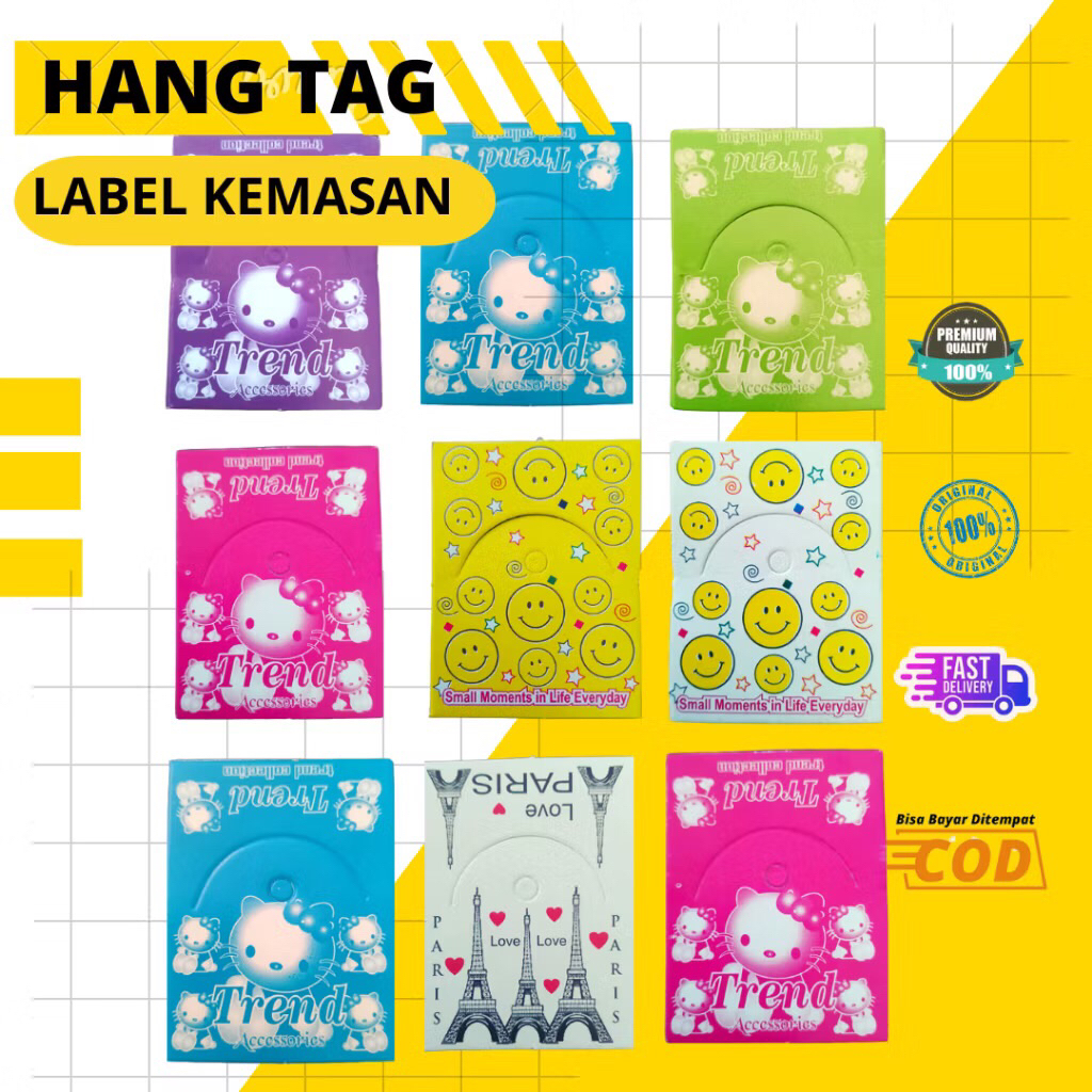 

100 lembar Hangtag gantungan untuk souvenir/ hangtag label