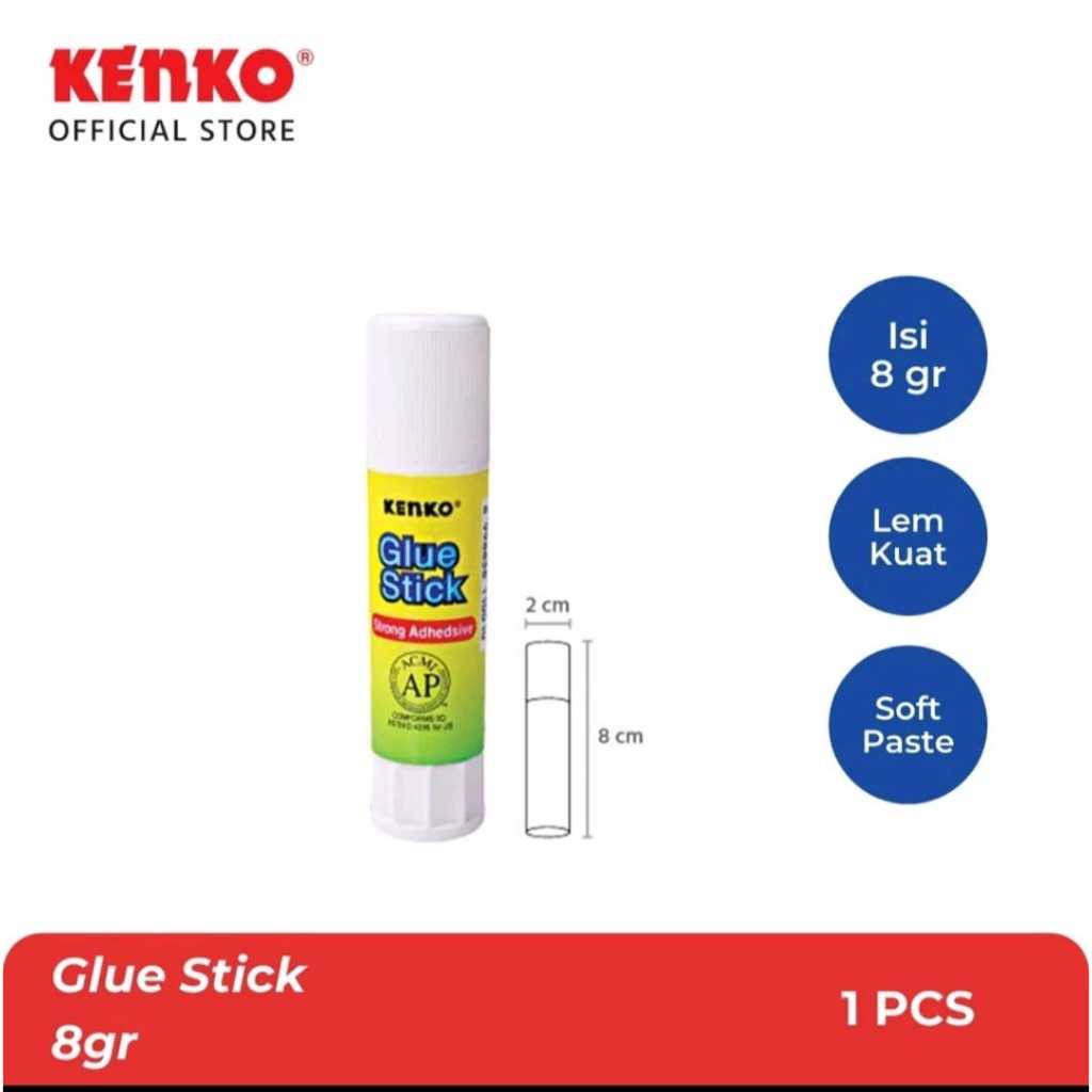 

Kiddypicks - Kenko Glue (lem) Stick 8 Gram Kantor