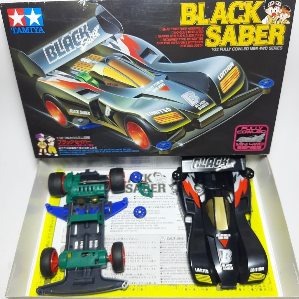 TAMIYA MINI 4WD BLACK SABER ORIGINAL TAMIYA