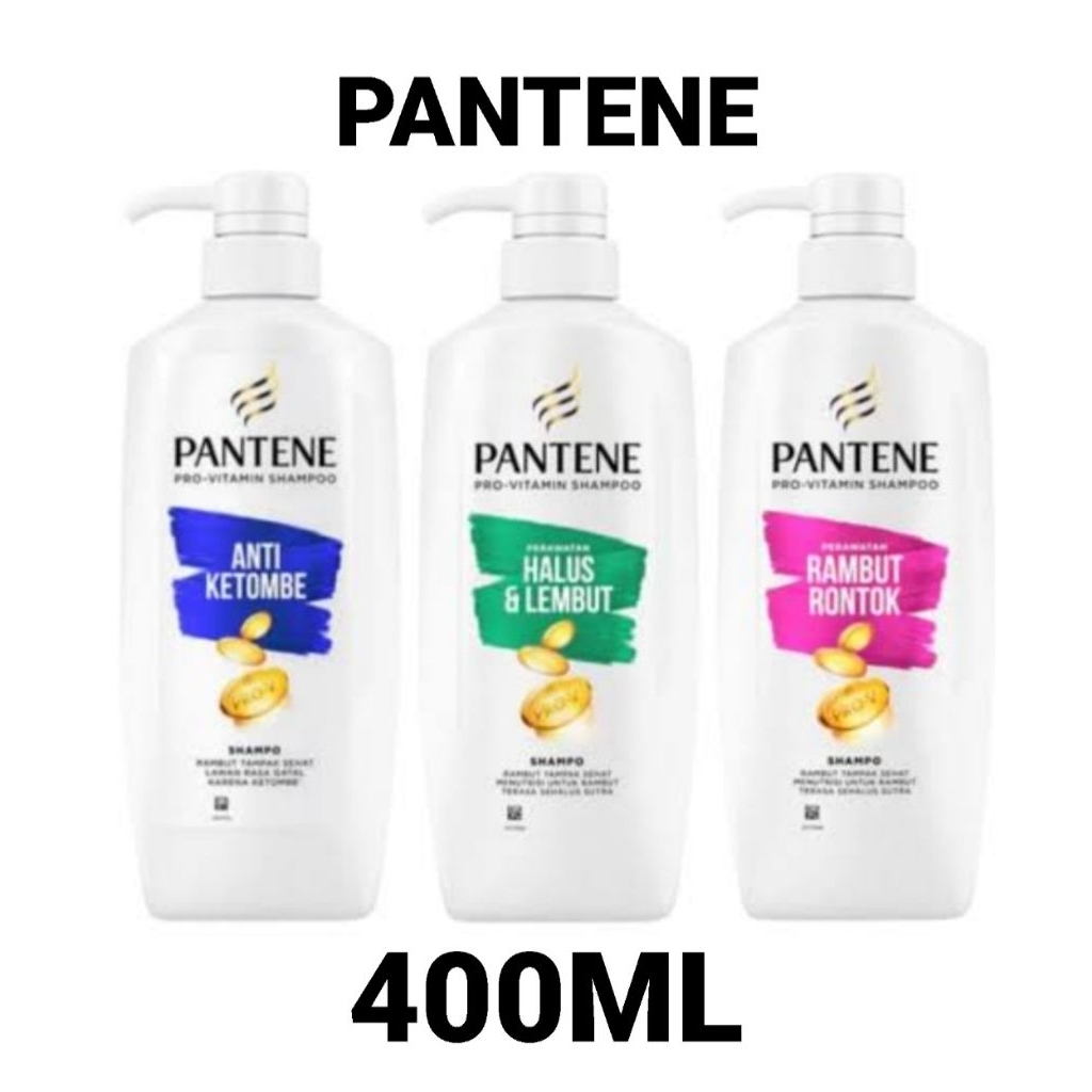 PANTENE SHAMPOO PERAWATAN RAMBUT RONTOK 400 ML/ PANTENE SHAMPOO HAIR FALL / ANTI DANDRUFF 400 ML / P