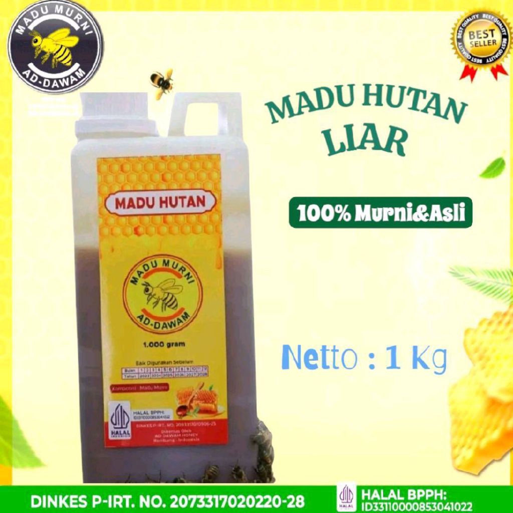 

madu Liar hutan 1 kg