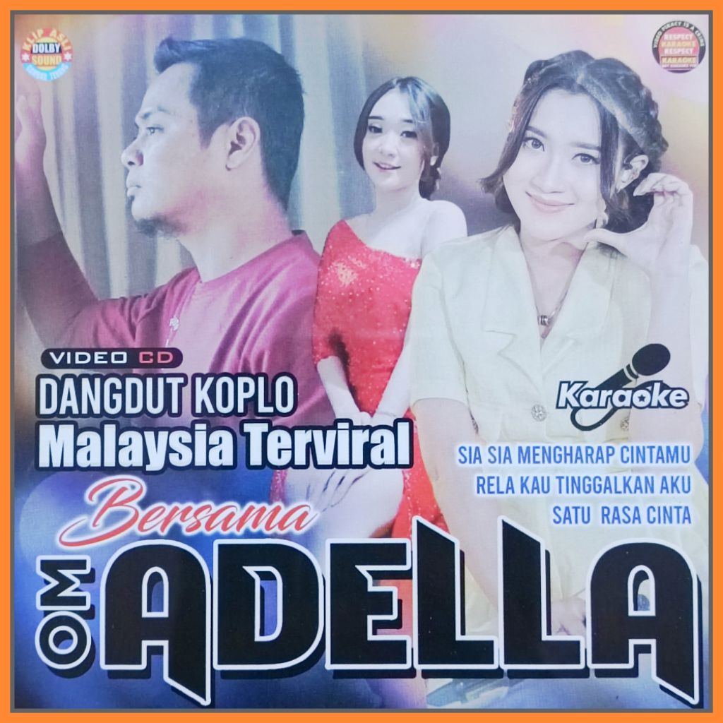 Kaset VCD 11 Lagu Dangdut Koplo Adella Album Malaysia Pilihan Terlaris Bisa Karaoke