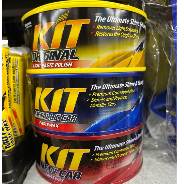 kit paste polish/wax 225gr
