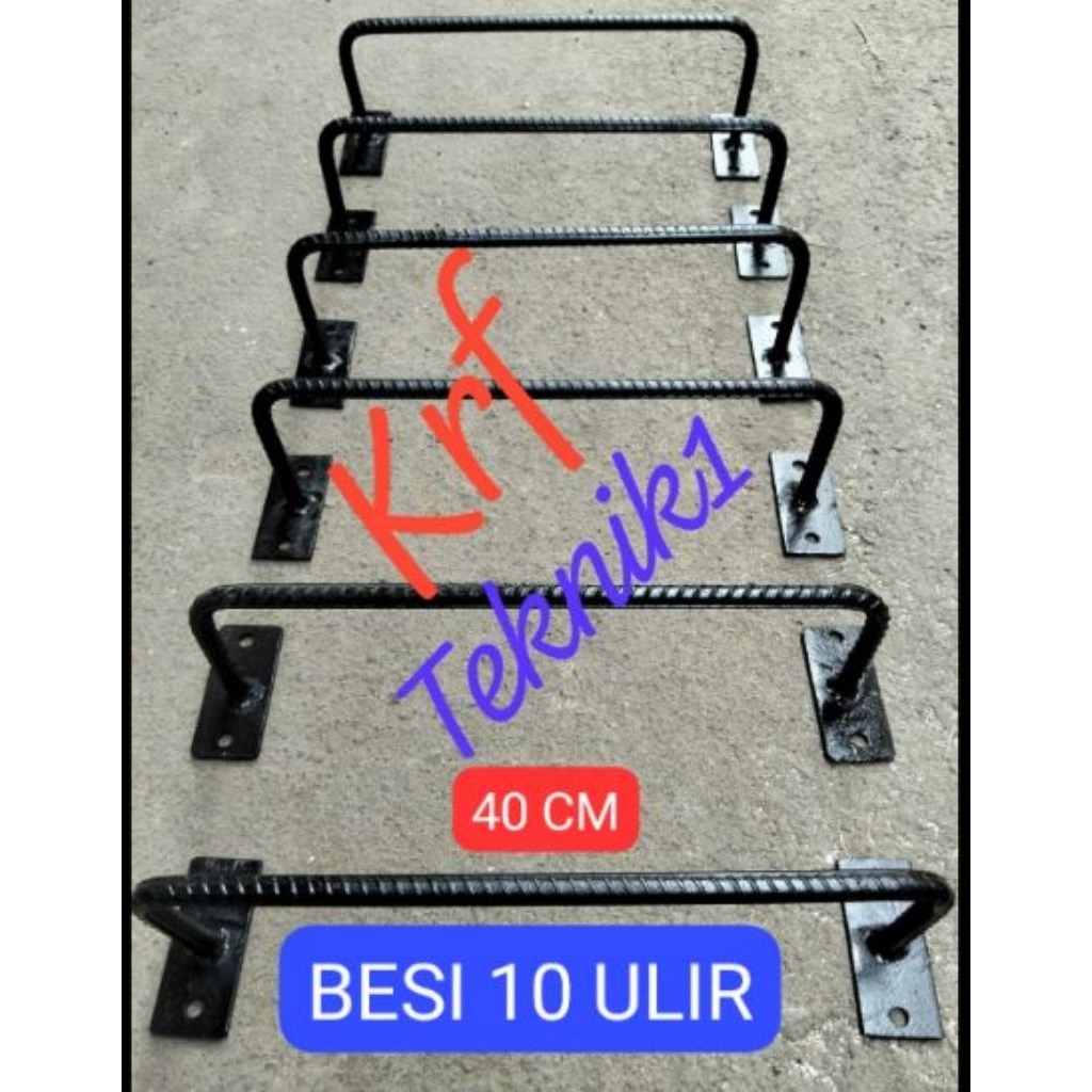 anak tangga monyet 40cm besi uril 10mm pijakan tangga hendel pintu tarikan pintu tangga toren tangga