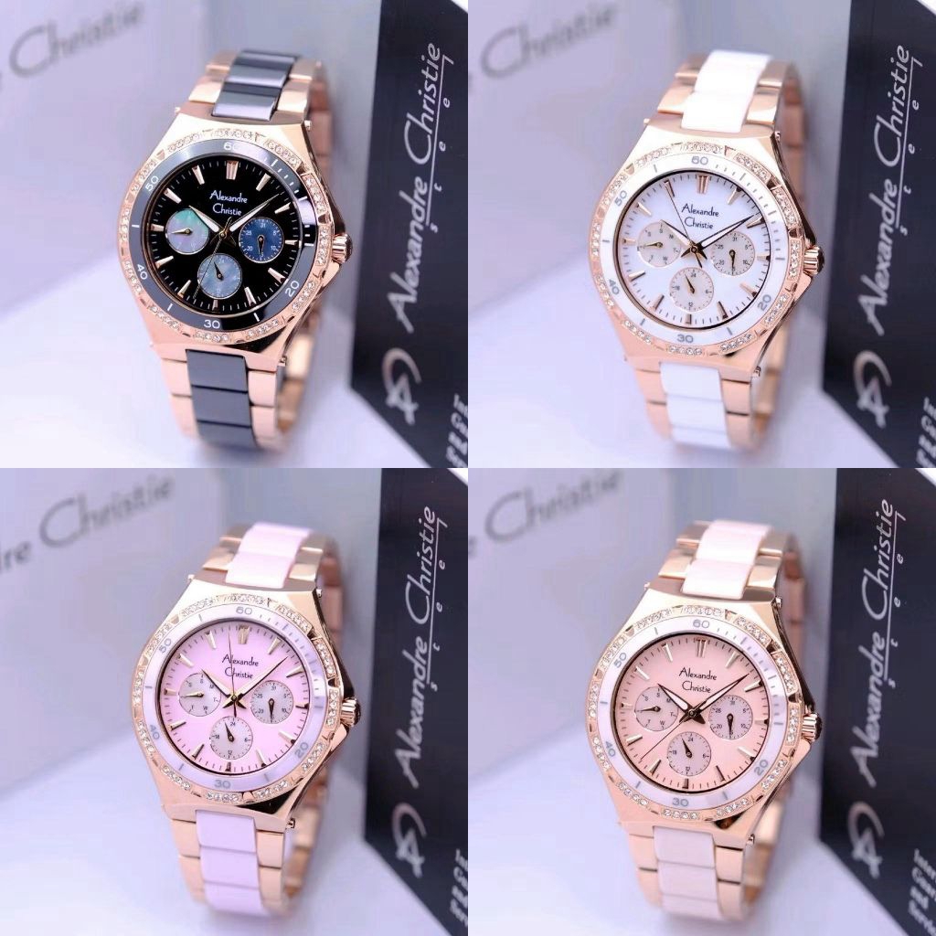 Jam Tangan Wanita Alexandre Christie Ceramic 2294 AC2294 [ORIGINAL]