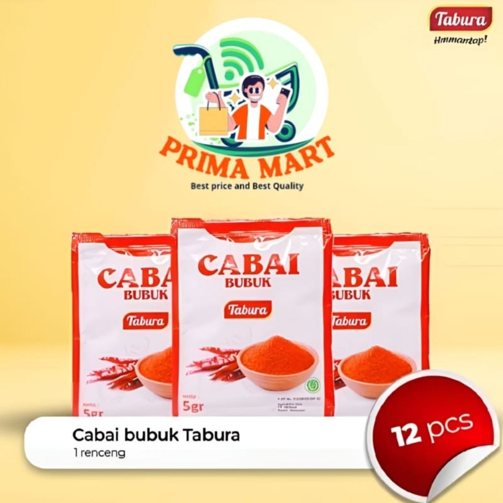 

Cabai Bubuk TABURA 5 gram [ 1renceng isi 10 pcs]