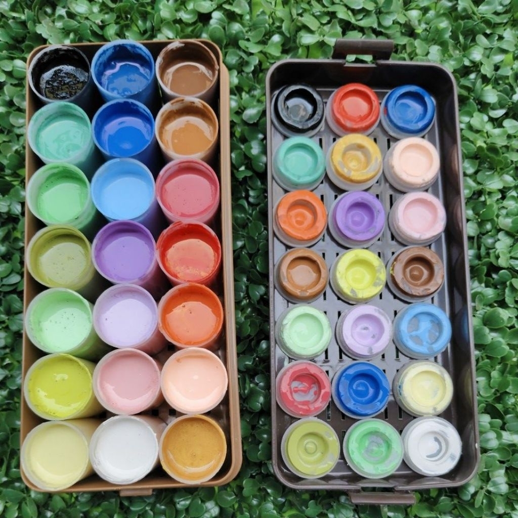 1 box cat mowilex oplosan/21 warna siap pakai