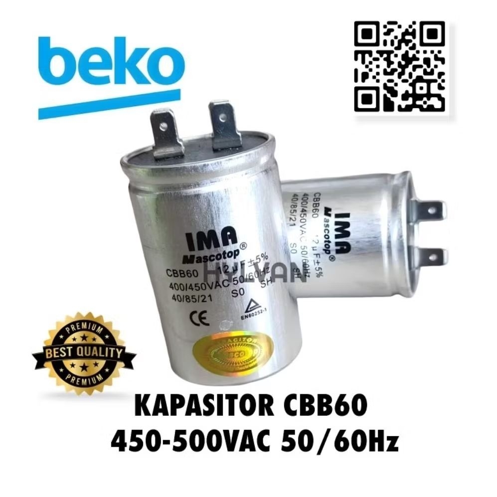 KAPASITOR MESIN CUCI 1 BEKO TABUNG TOP LOADING