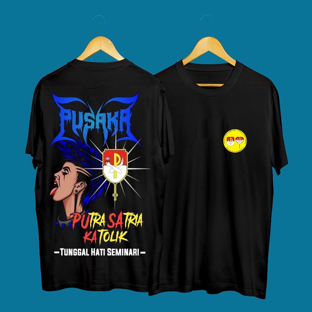 Kaos Tshirt Baju Distro THS THM Pusaka Putra Satria Katolik Tunggal Hati Seminari Premium Terbaru