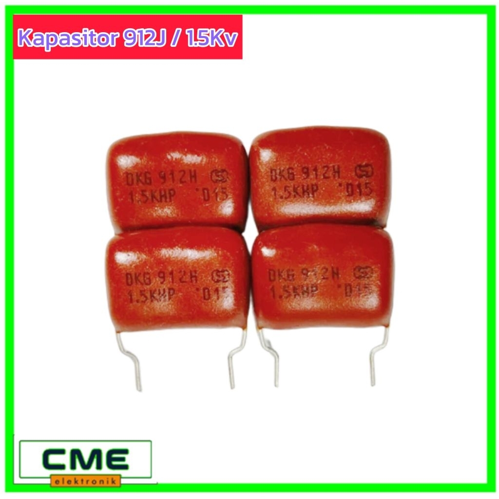 Kapasitor 9n2 / 902J / 9.2n / 1.5kv / 1.6kv / 1500v / 1600v Capasitor Milar Damper Horizontal Resona