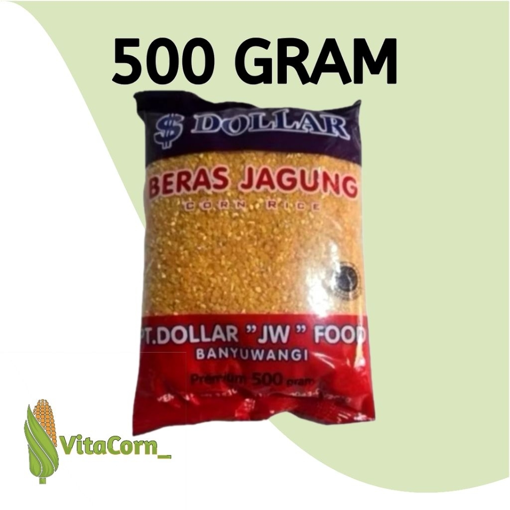 

BERAS JAGUNG 500gram MERK DOLLAR RENDAH KALORI, COCOK UNTUK DIET