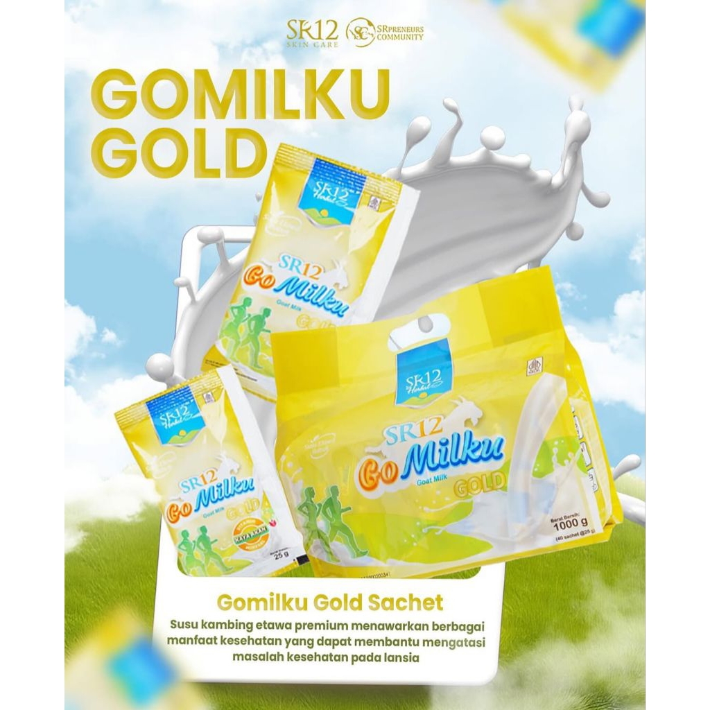 

GoMilku Gold SR12 Scahet!!! Ukuran 1kg susu kesehatan 100% Original