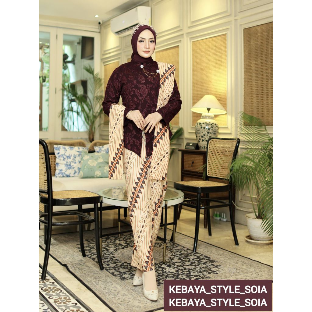 Setelan Kebaya Janggan Kretek Jaguar Fukuro/ Kebaya Gadis Jawa/ Kebaya Tradisional/ Kebaya Jawa/ Keb