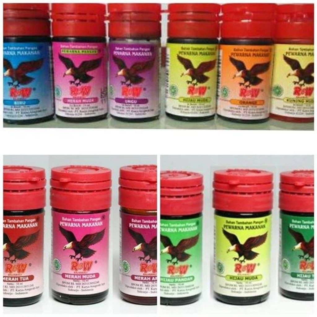 

RW pewarna makanan cair murah 12.5ml