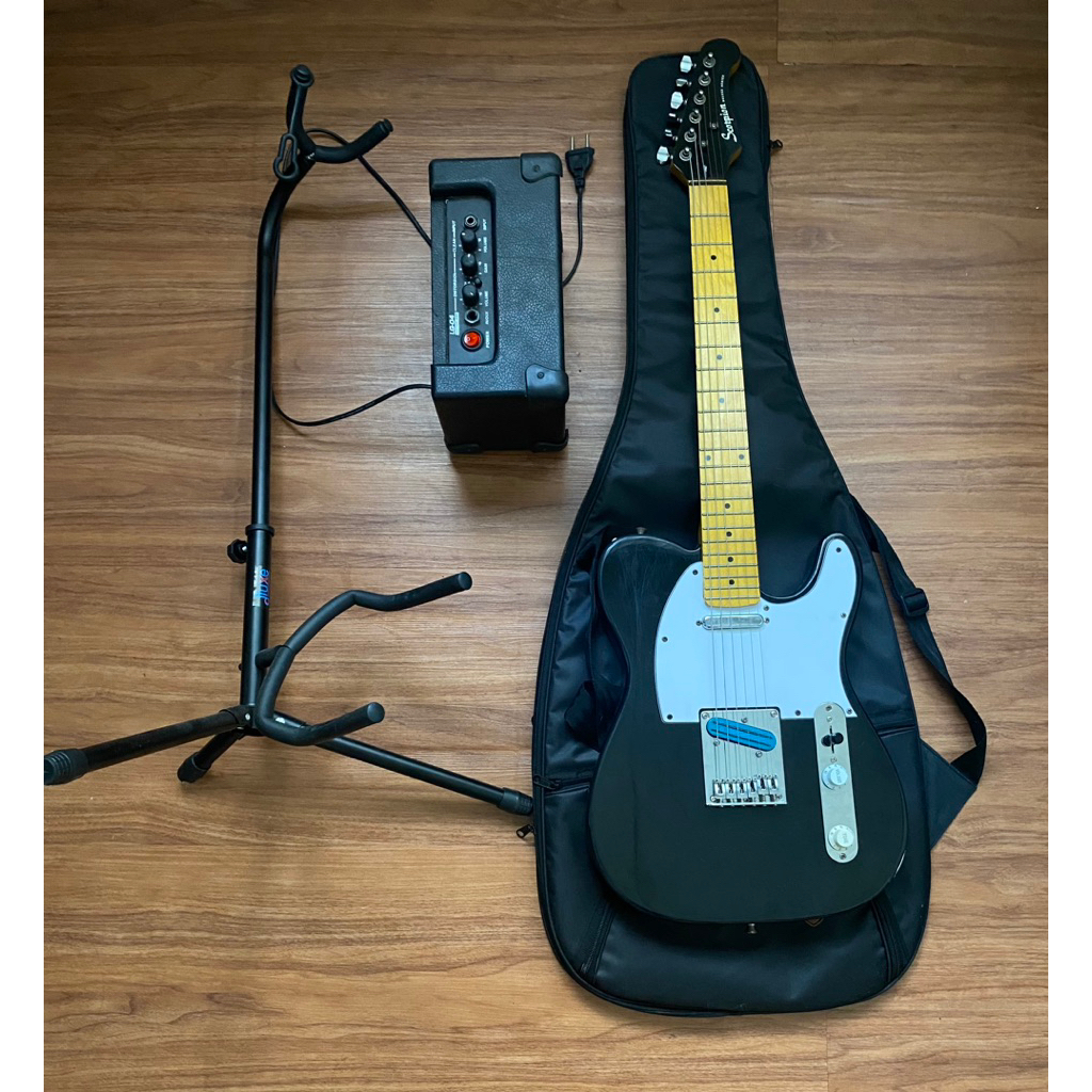 gitar listrik scorpion (free ampli, stand, softcase)