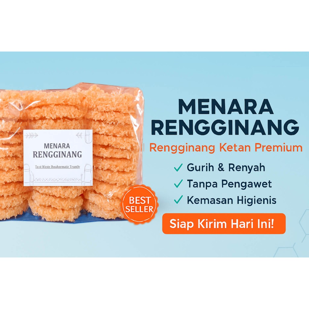 

Rengginang Mentah Besar UK 6-7cm 1/2kg Rasa Terasi Udang Beras Ketan Asli tanpa campuran Asli Malang