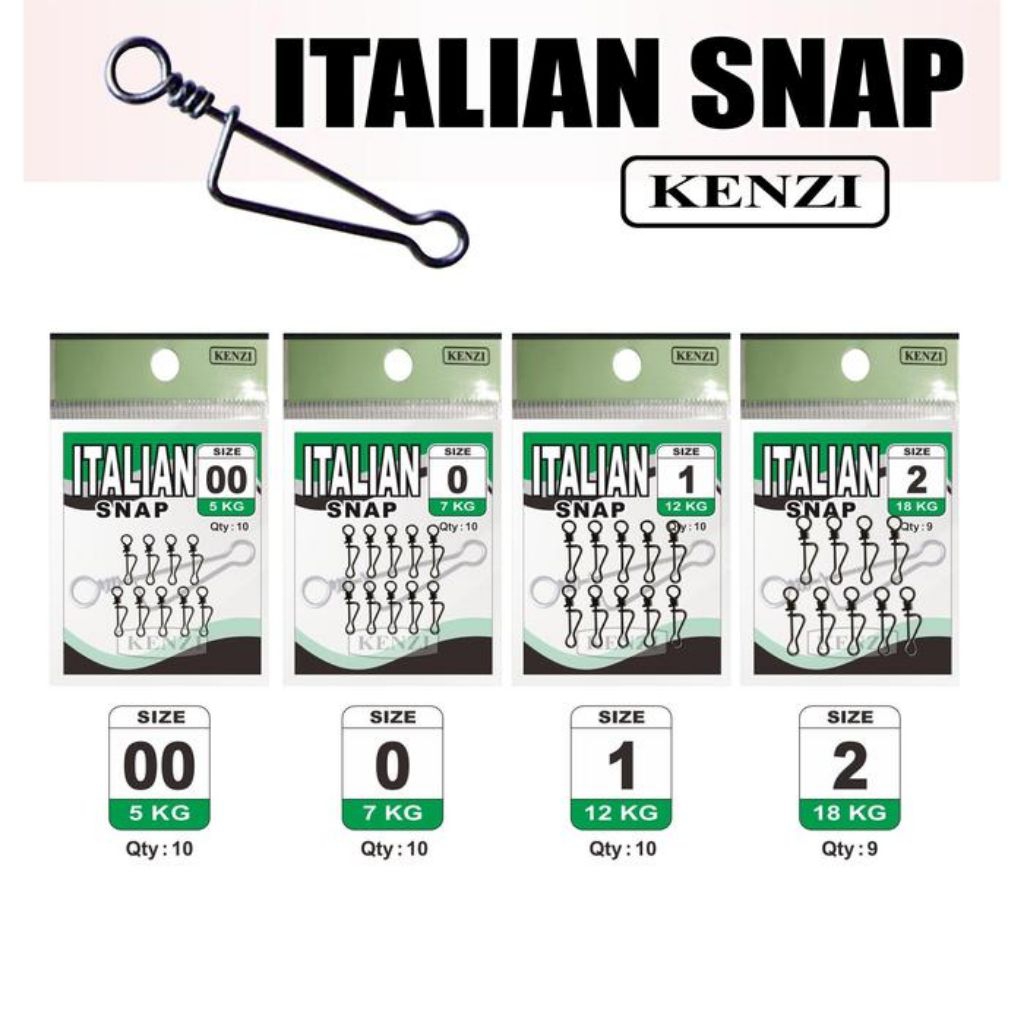 OZZA Kenzi Italian Snap Pancing Untuk Pelampung / Rangkaian / dll