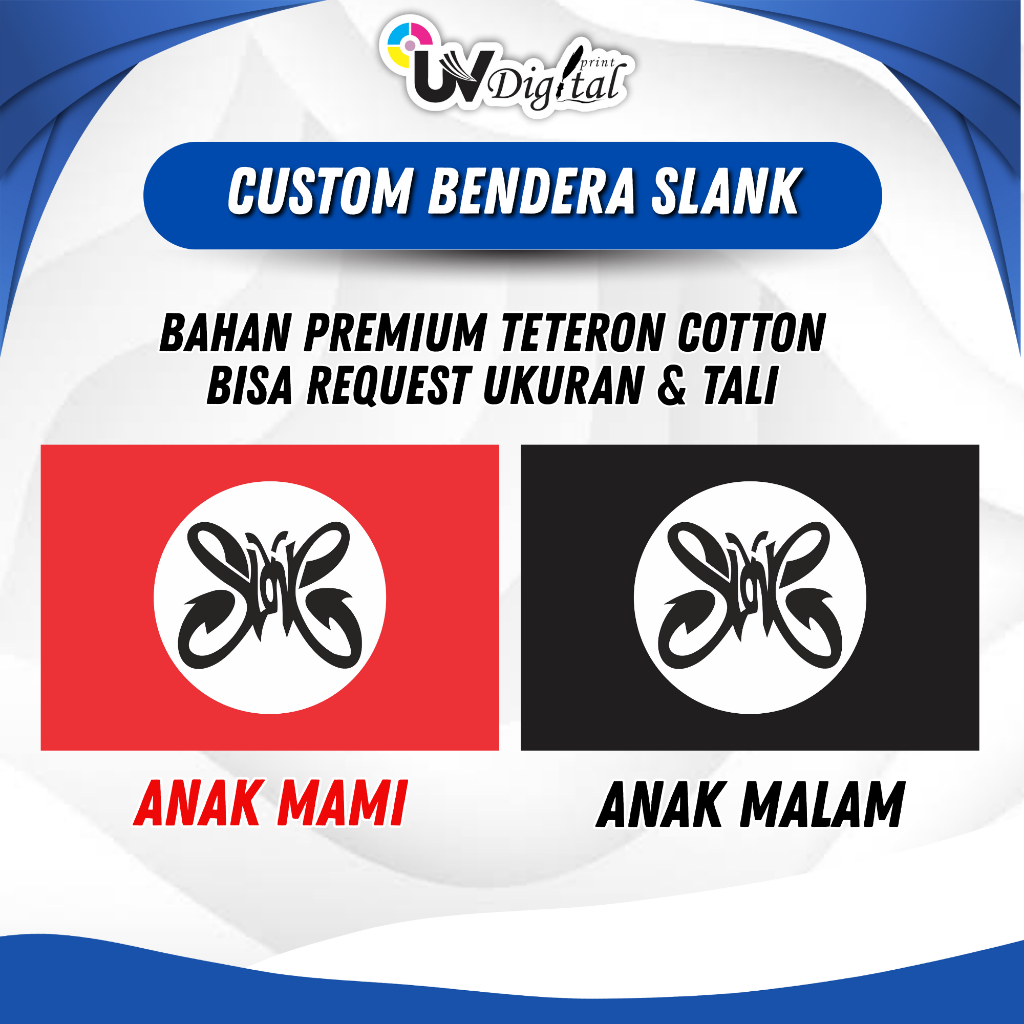 Bendera Slank | Anak Mami | Anak Malam | Custom | Kain TC
