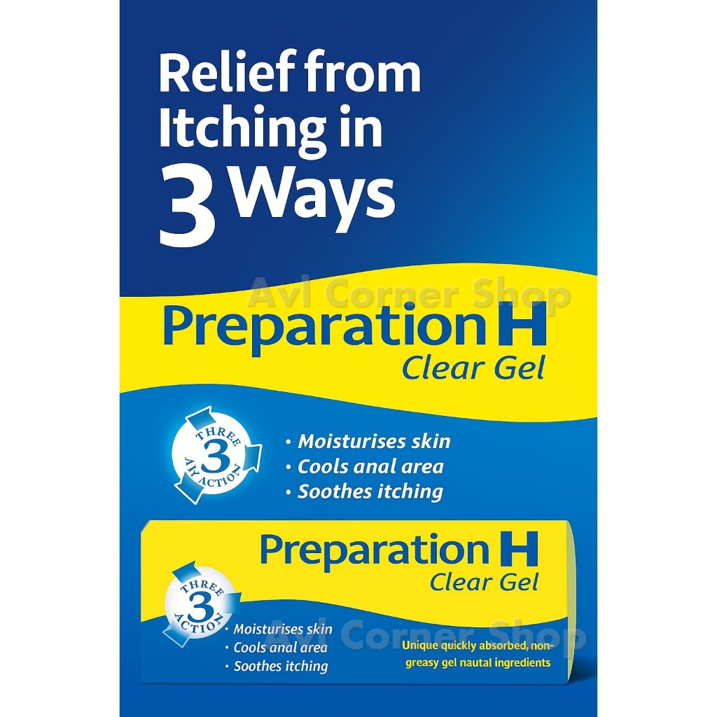 Preparation H Ointment & Clear Gel / Salep Wasir/ Gatal