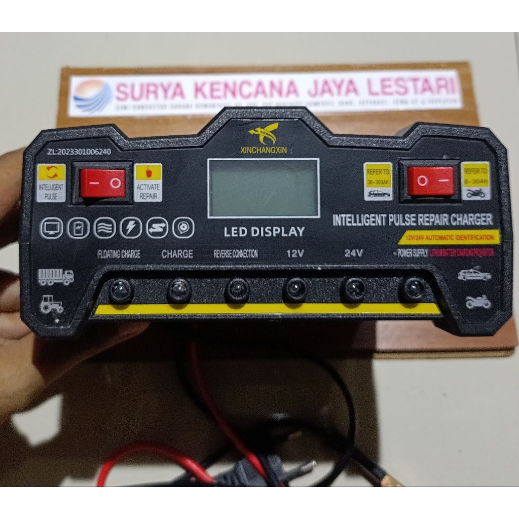 Alat cas aki charger aki