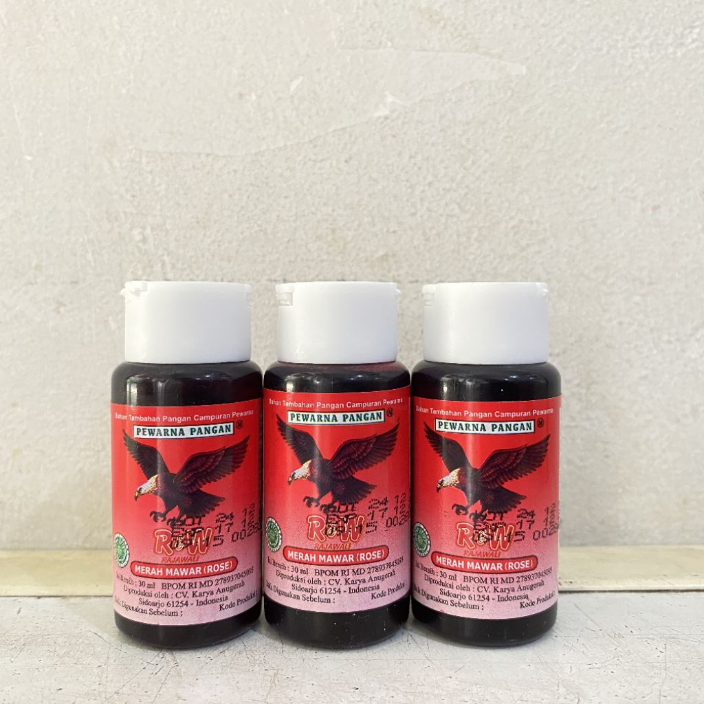

Pewarna rajawali MERAH ROSE 30ml | pewarna merah muda
