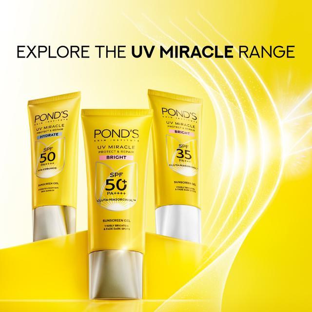 Ponds UV Miracle Sunscreen Gel Bright SPF 50 | Ponds Sunscreen Gel Hydra SPF 50 25gr 50gr