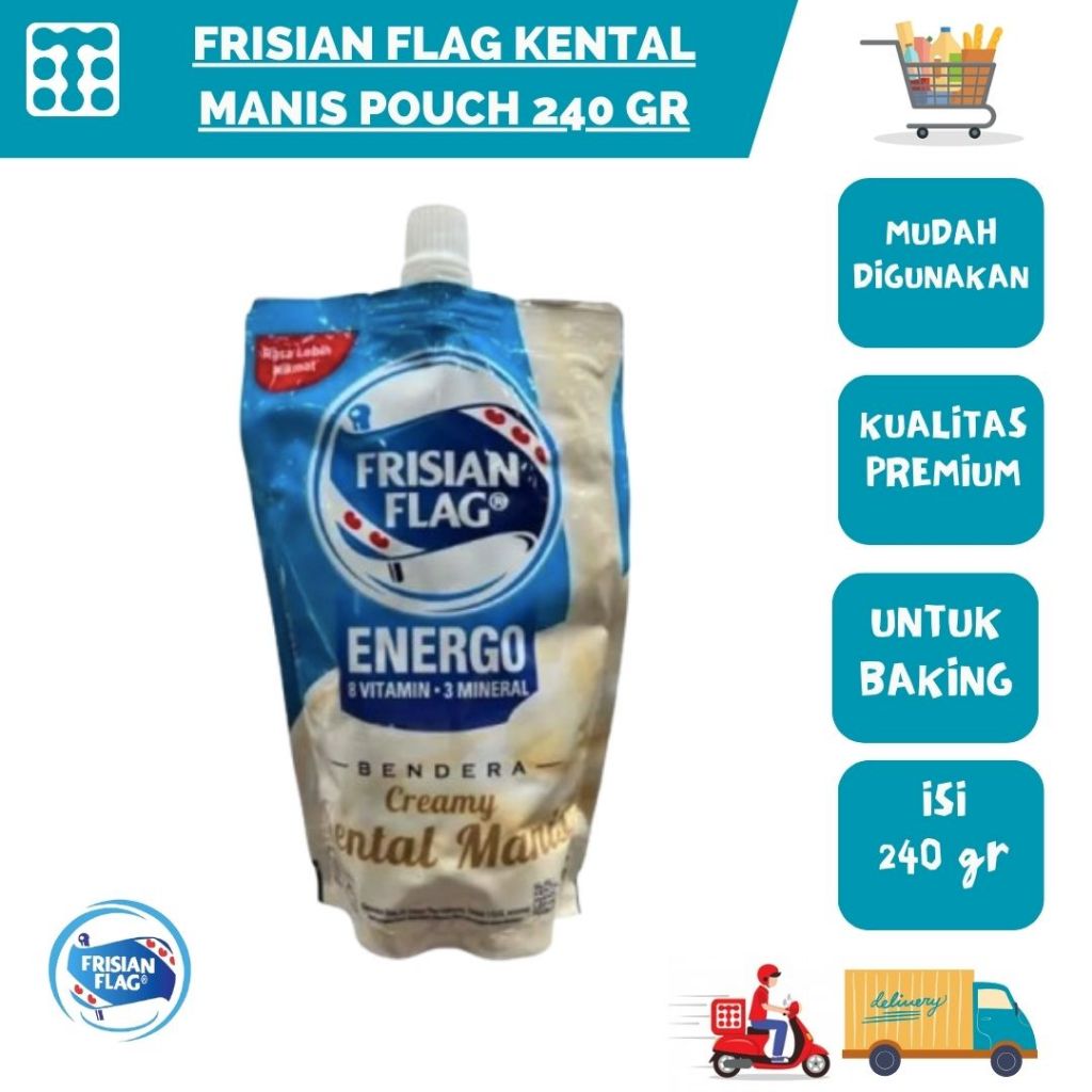 

FRISIAN FLAG KENTAL MANIS POUCH 240 GR