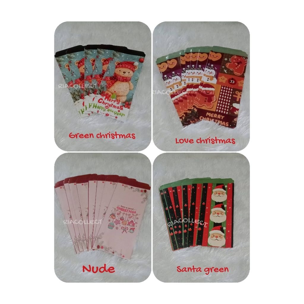 

(JADIAN ISI 10 PCS) AMPLOP NATAL IDUL FITRI PANJANG AESTHETHIC