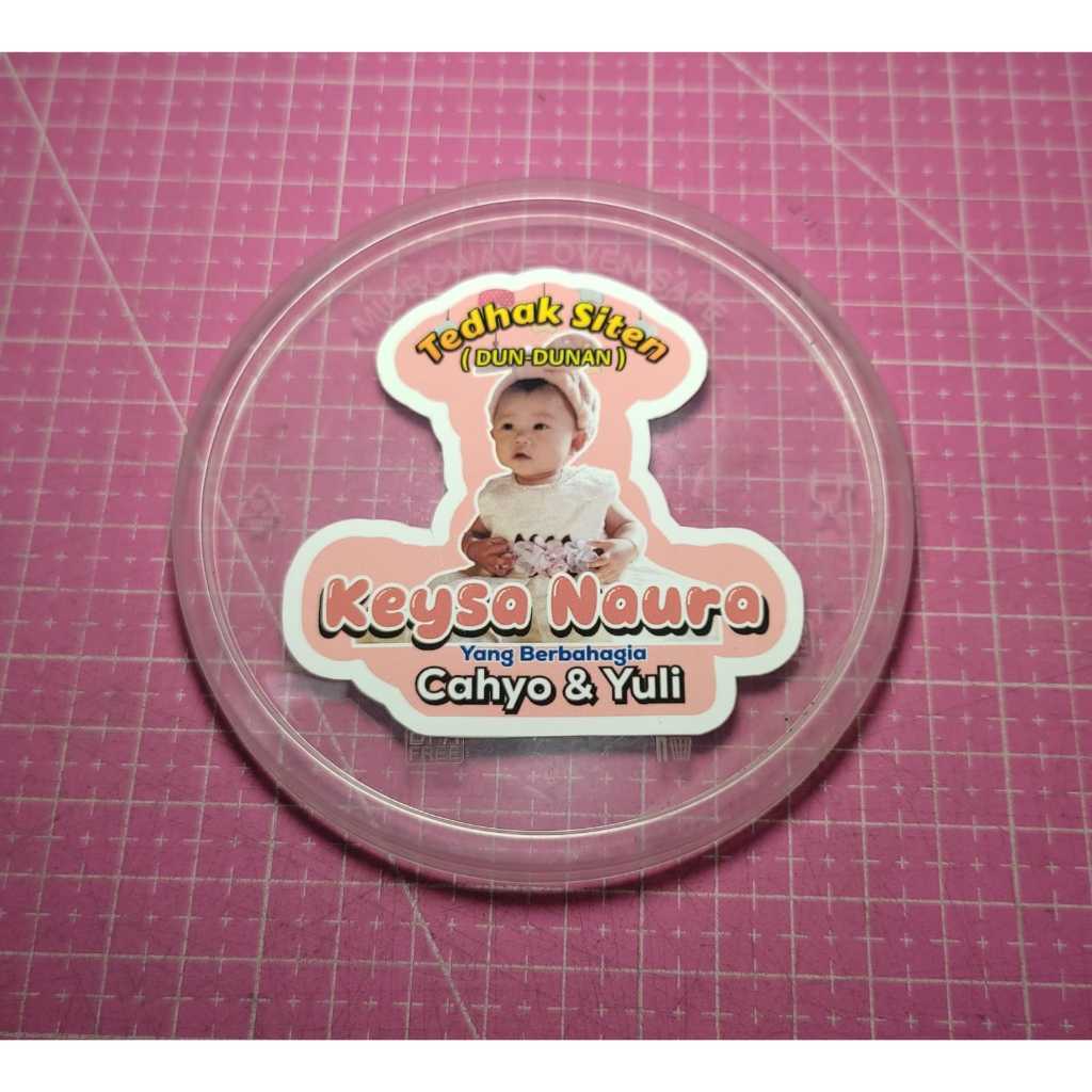 

24 Pcs Stiker Dundunan Tedak Siten Tasyakuran Anak Bayi Turun Tanah