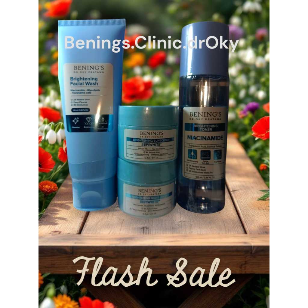 Paket Skincare EXCLUSIVE - BRIGHTENING  - ACNE Bening Skincare Dr Oky Pratama Bening's Indonesia