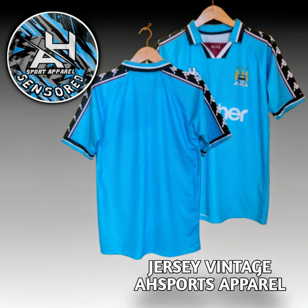 Jersey vintage Manchester City home 1997-98 jersey retro | jersey futsal | full printing