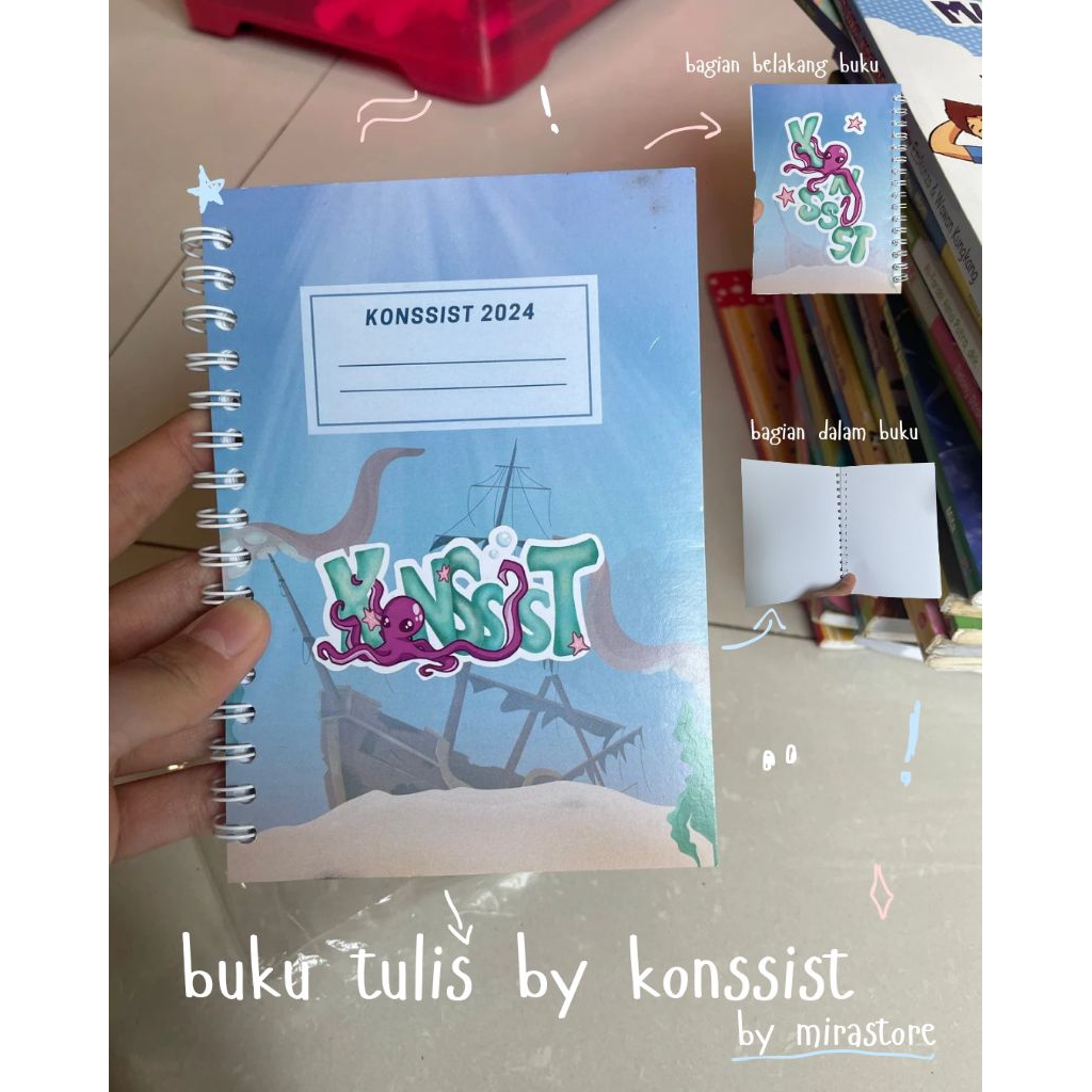 

buku tulis konnsist 2024 | buku menulia merchandise konnsist