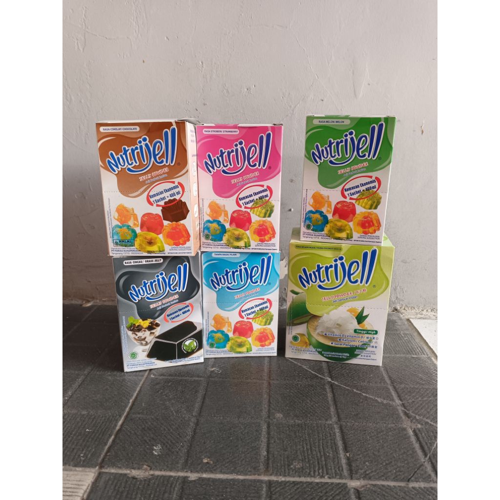 

Nutrijell Jelly Powder Paket Ekonomis 1 box isi 12 10-20gram