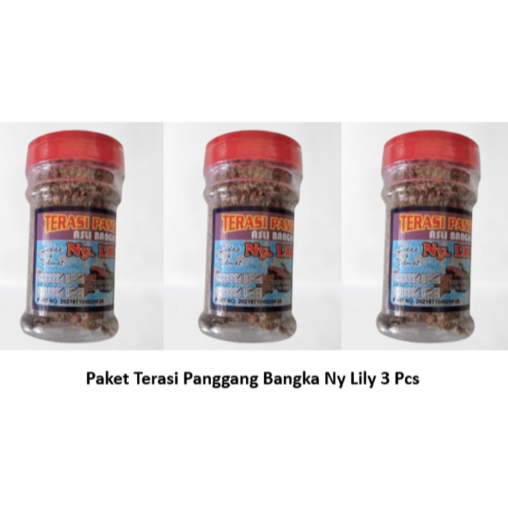 

Terasi Panggang Asli Bangka Ny Lily Paket 3 Pcs