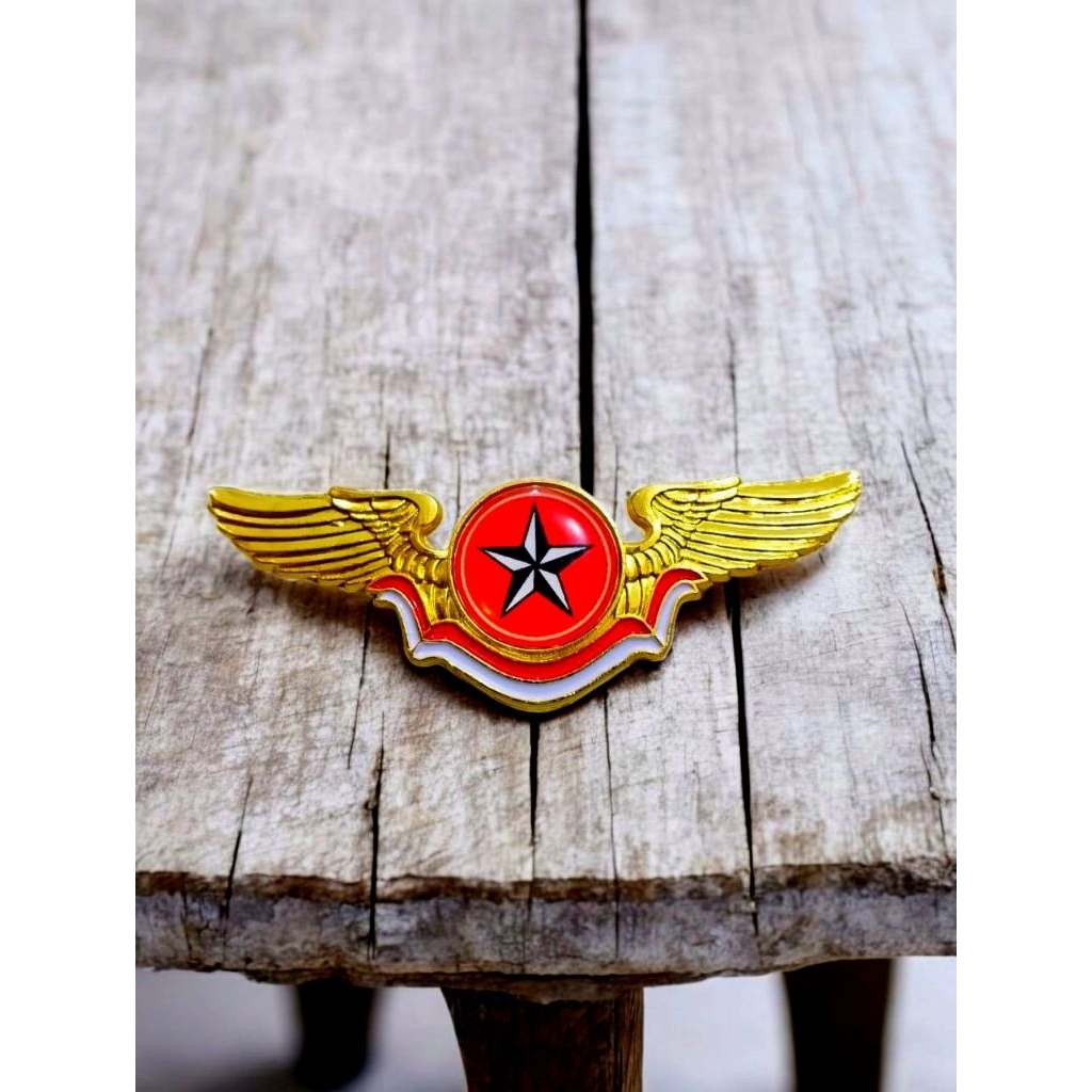 

Pin Wing logam bintang Tahunan bisa request logo sendiri bahan premium