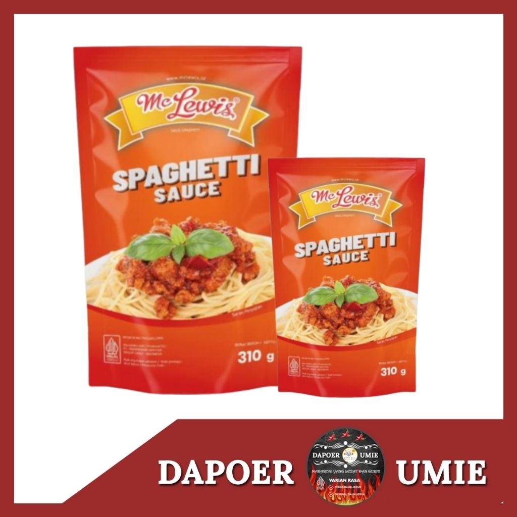 

SPAGHETTI SAUCE Mc Lewis 310 gr