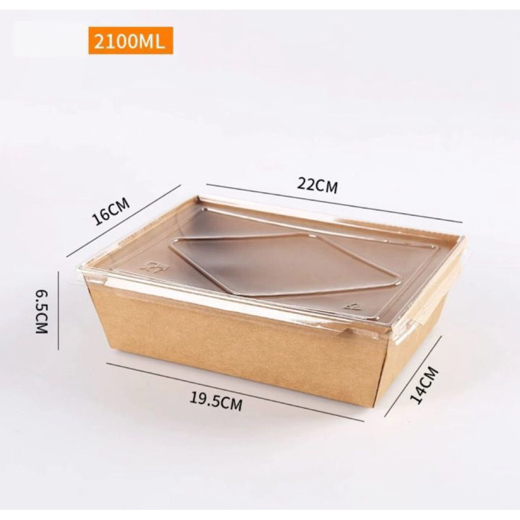 LUNCH BOX BROWN KRAFT SEKAT