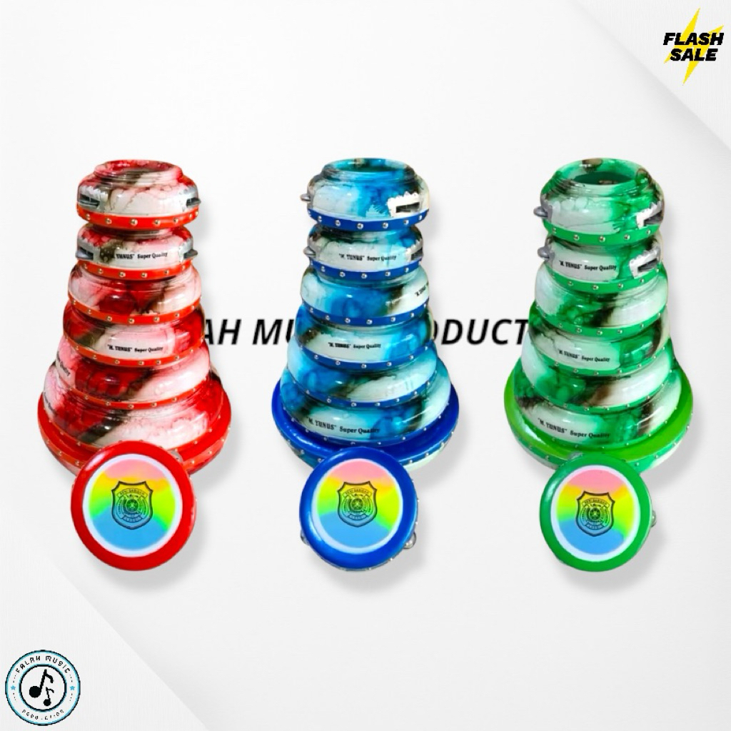 Rebana Qosidah Lasqi Rebana Qasidah 1 Set Motif Keramik Isi 8 “M Yunus” Super Quality