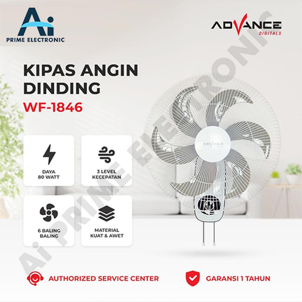 ORIGINAL ADVANCE WF 1846 Kipas Angin Dinding / Kipas Angin Dinding Advance  BATAM